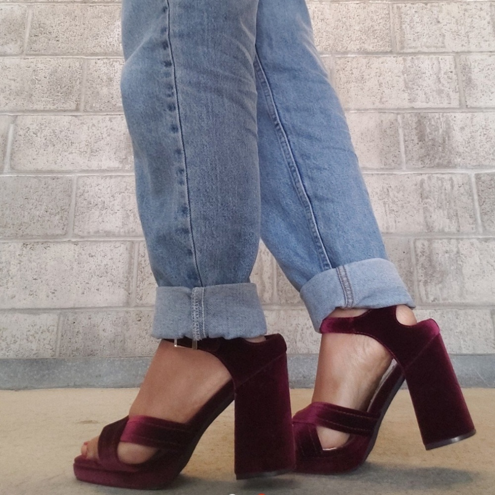 SOLD Chunky strap heels